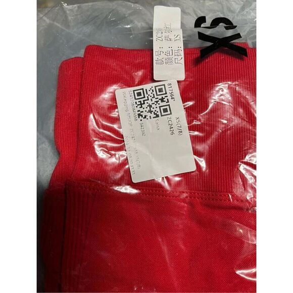 Halara Women's S 7/8 Seamless Flow High Waisted Butt Lifting Leggings Salsa NWT - Picture 12 of 12